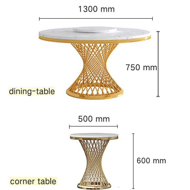 design marble dining table set Artistically designed exalted table