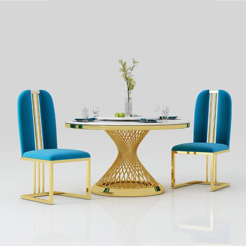 design marble dining table set Artistically designed exalted table