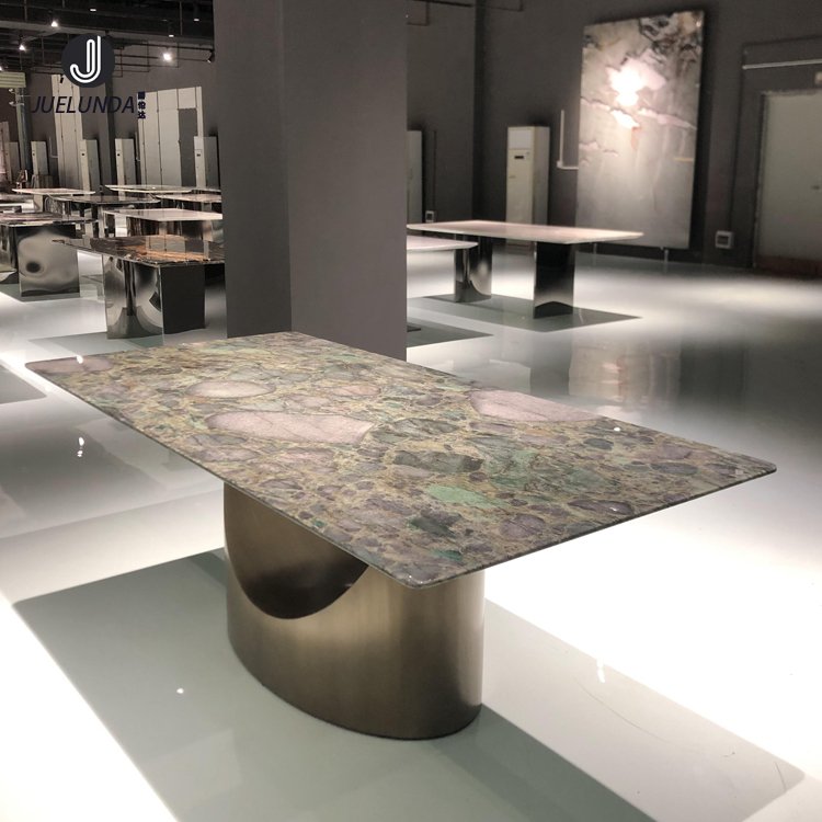 Home Villa Furniture Factory Natural Marble dining-table guangdong faux marble dining table complete dining table