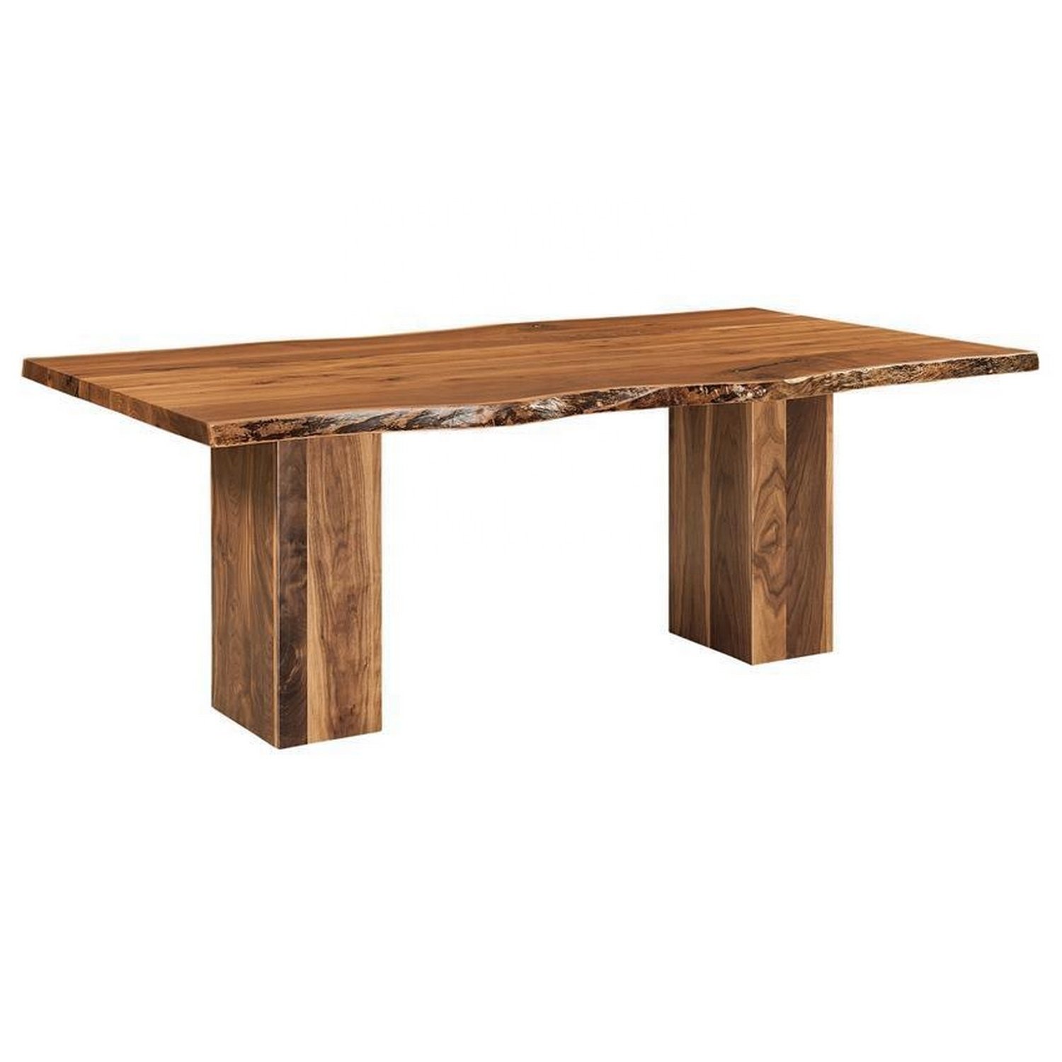 Handpick 2021 live edge dining table natural slab wooden table and chairs set