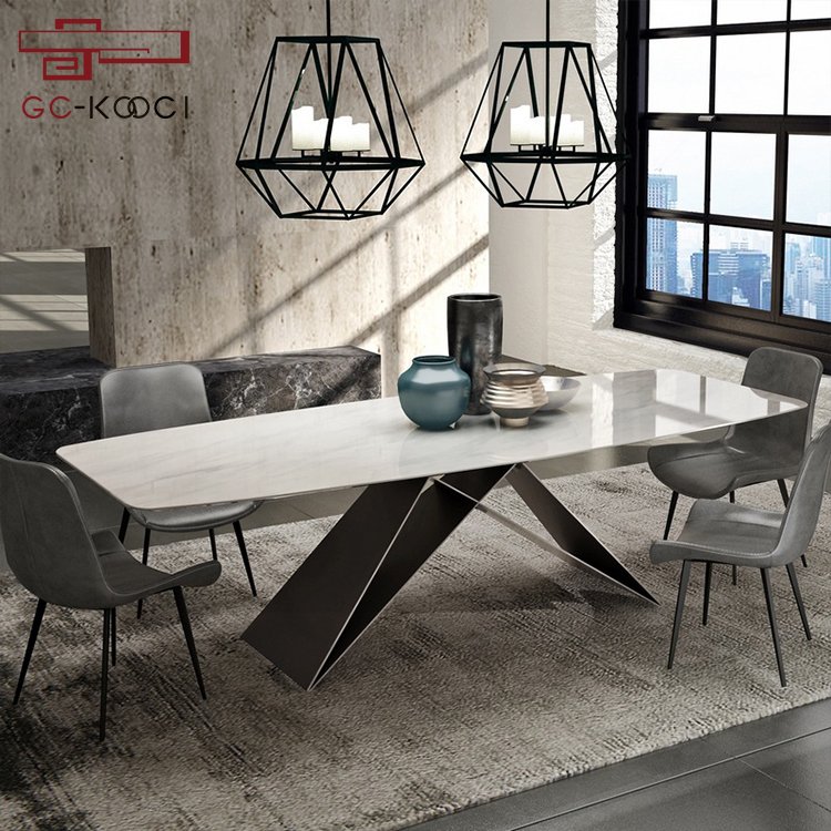 nordic dining room tables 8 seaters rectangle marble big dining table set