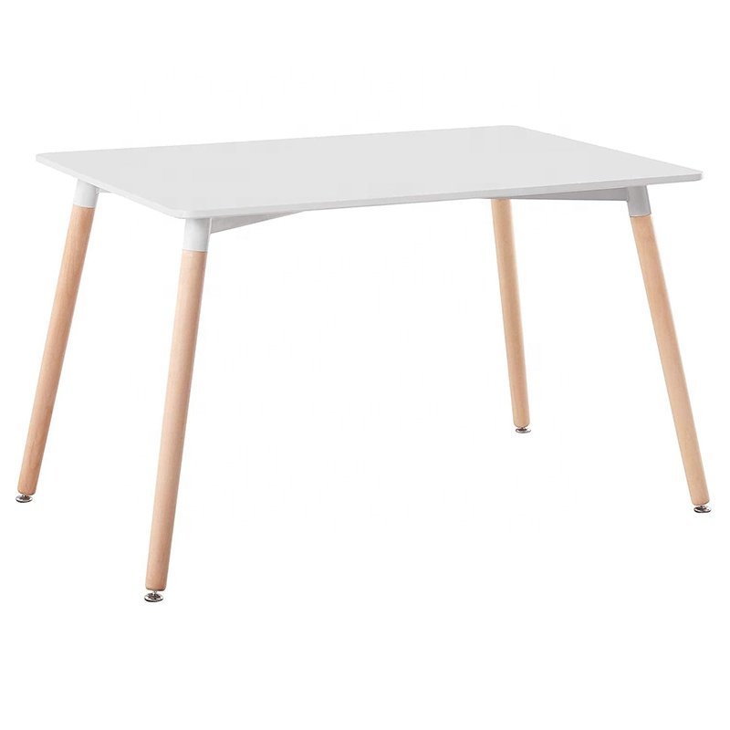 Custom Modern Design Square Rectangular Hold Side Table Cheap Wooden Dining Table Mdf Set White Coffee Table