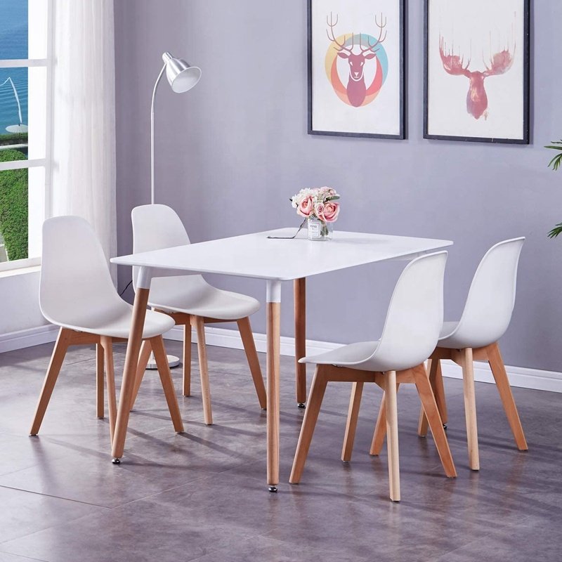 Custom Modern Design Square Rectangular Hold Side Table Cheap Wooden Dining Table Mdf Set White Coffee Table