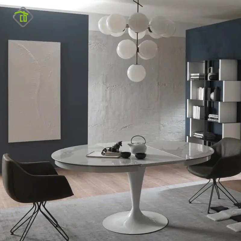 High Quality Pu Leather Fabric Dining Room Luxury Modern Dining Chair For Home Coffee Shop Hotel Dining table and chair set