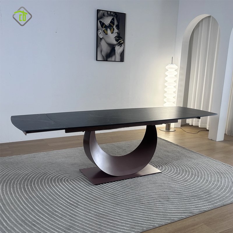 High Quality Pu Leather Fabric Dining Room Luxury Modern Dining Chair For Home Coffee Shop Hotel Dining table and chair set