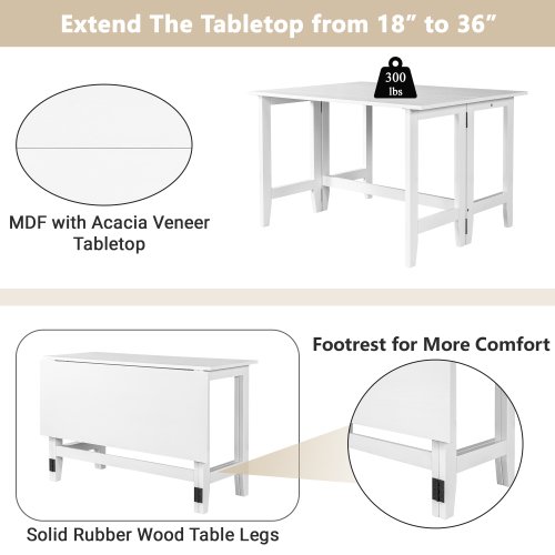 New design livingroom home furniture dining table 90cm with favorable price white wood pedestal dining table