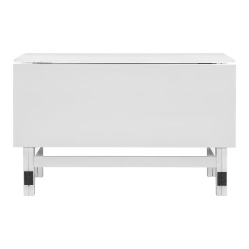 New design livingroom home furniture dining table 90cm with favorable price white wood pedestal dining table