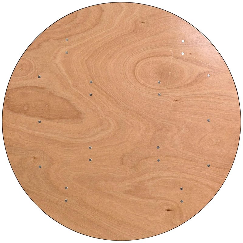 High Quality 10 people Wood Round Folding Wedding Banquet Dining Tables for banquet hall