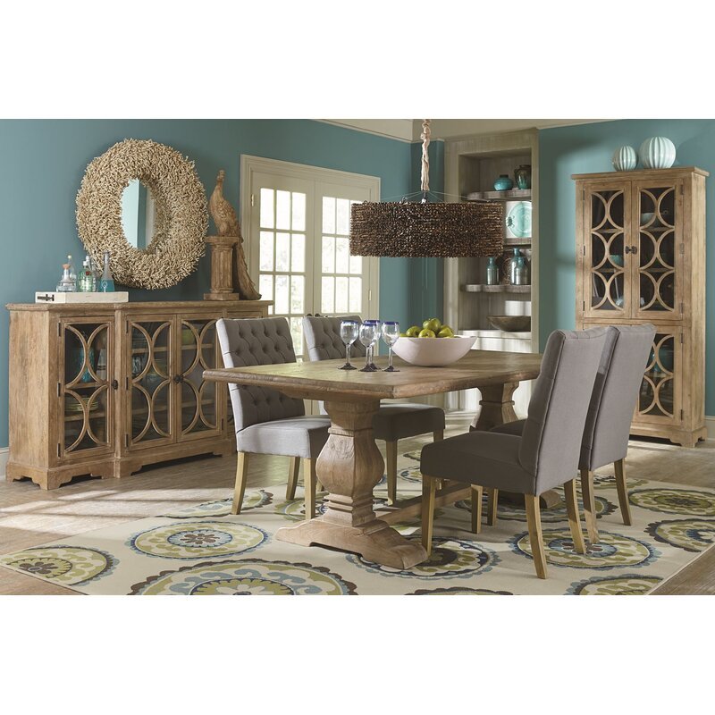 Classic recycled wood farmhouse furniture Esstisch scandinavian real wood timber kitchen dining tables