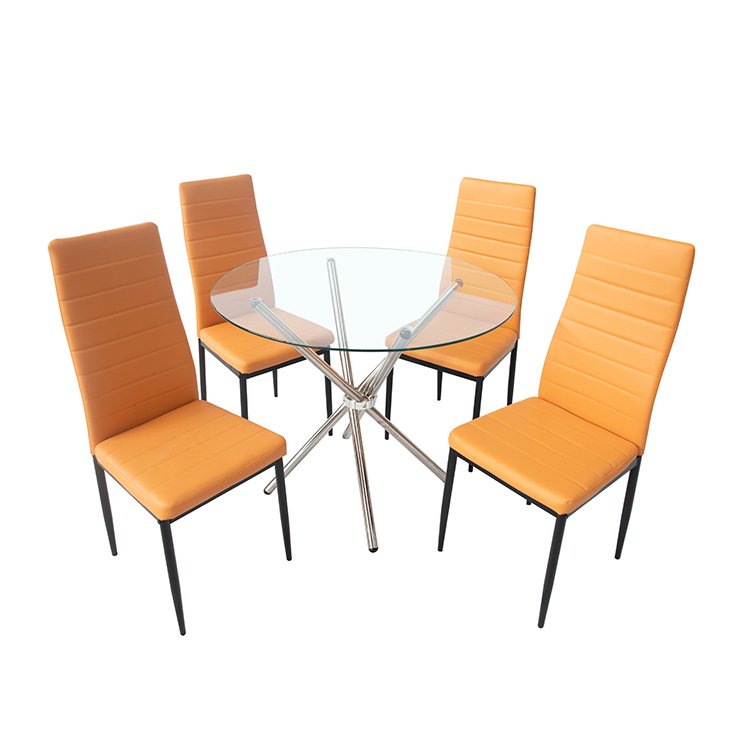 Good quality round dining table set 4 seater living room modern small Dining Table Set