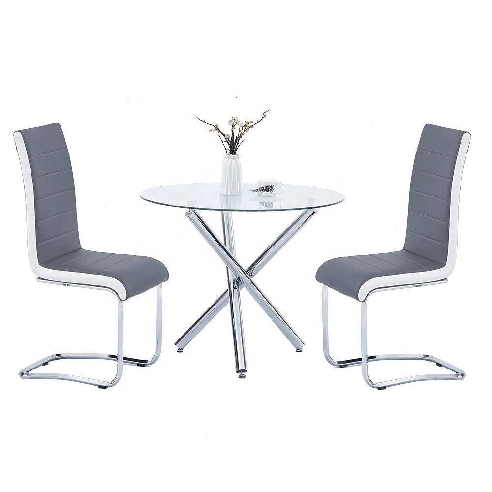 Good quality round dining table set 4 seater living room modern small Dining Table Set