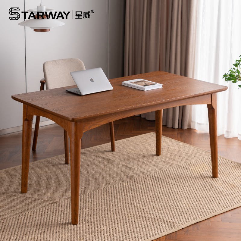 Starway Factory Custom Made Luxury Nordic Home Restaurant Rectangular Wood Dining Table Set RT-S095