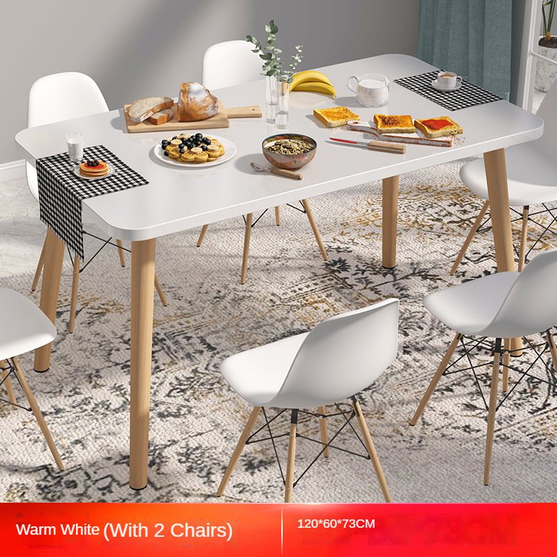 Dining table and chair set home simple modern rectangular table round table cheap Dining room furniture