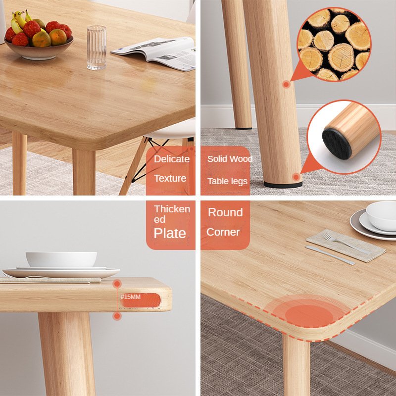 Dining table and chair set home simple modern rectangular table round table cheap Dining room furniture