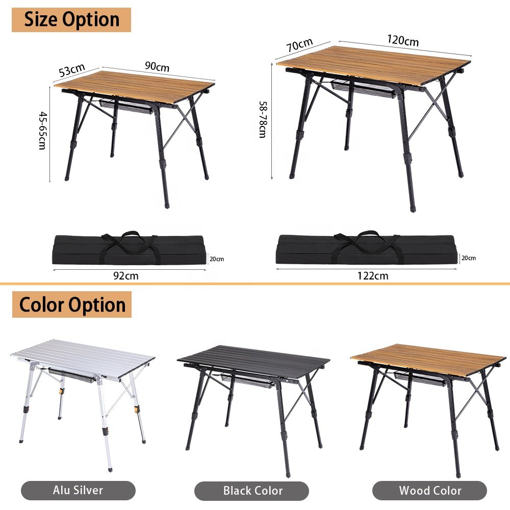 YILU Hiking Camping Trip Table Camp Folding Outdoor Barbecue Table With Storage Bag Picnic Table Barbecue Grill