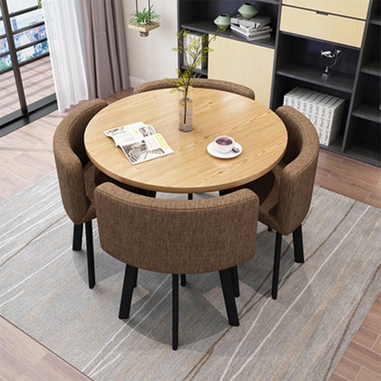 Cafe furniture small space epoxy carved wedding antique luxury dinning table set 4 chairs