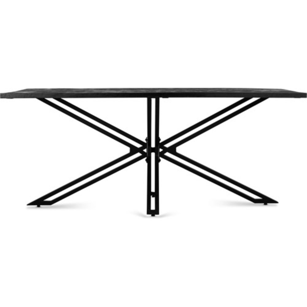Black New Industrial Wood Lift Tables with Metal Crafts Legs Dining Room Living Room Restaurant Furniture for Outdoor Mall Use