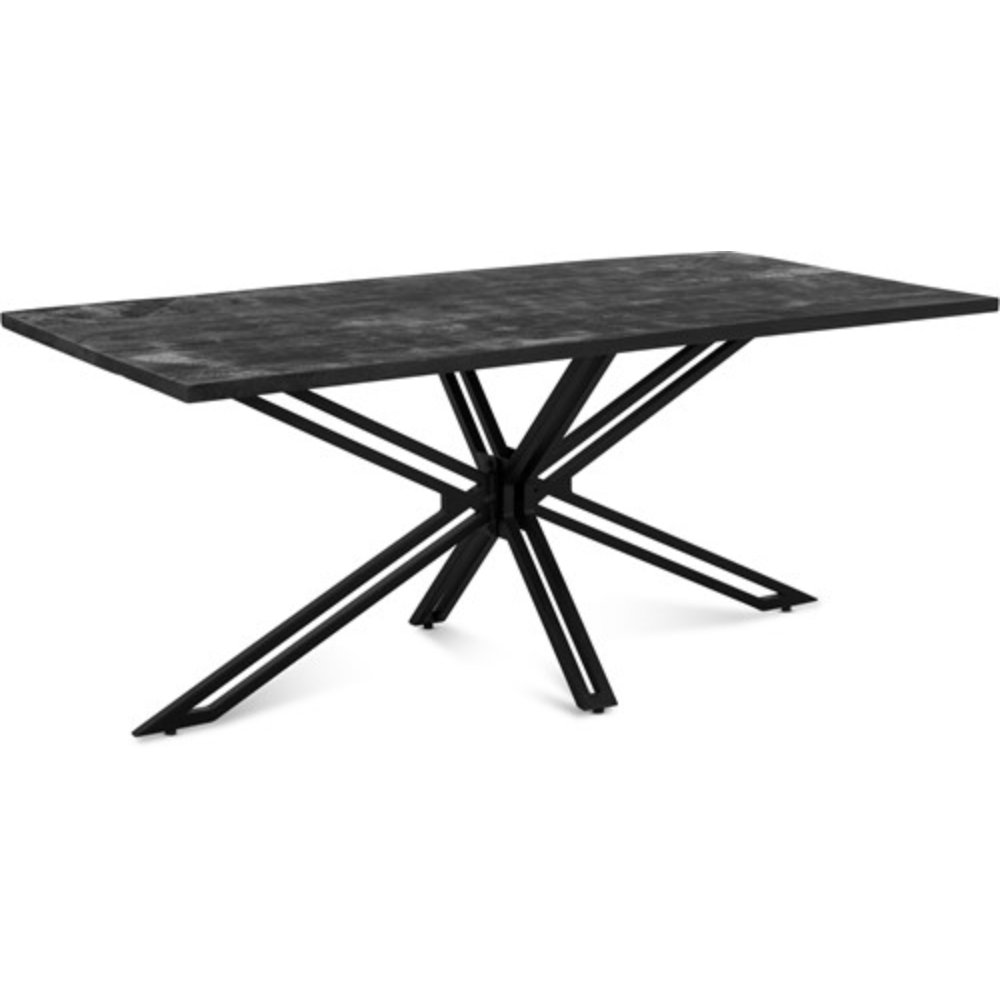 Black New Industrial Wood Lift Tables with Metal Crafts Legs Dining Room Living Room Restaurant Furniture for Outdoor Mall Use