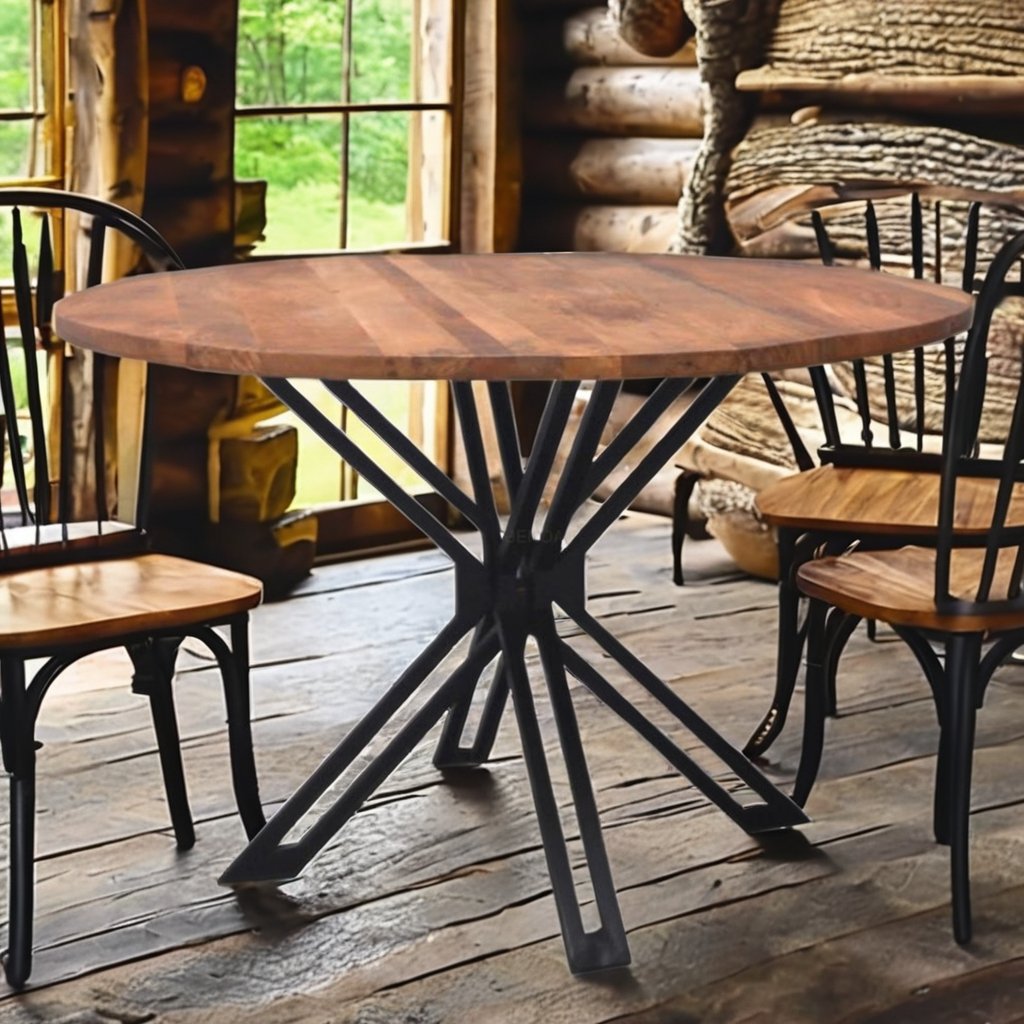 New Best 2024 Wood Lift Tables with Metal Crafts Legs Dining Room Living Room Restaurant Furniture for Outdoor Mall Use