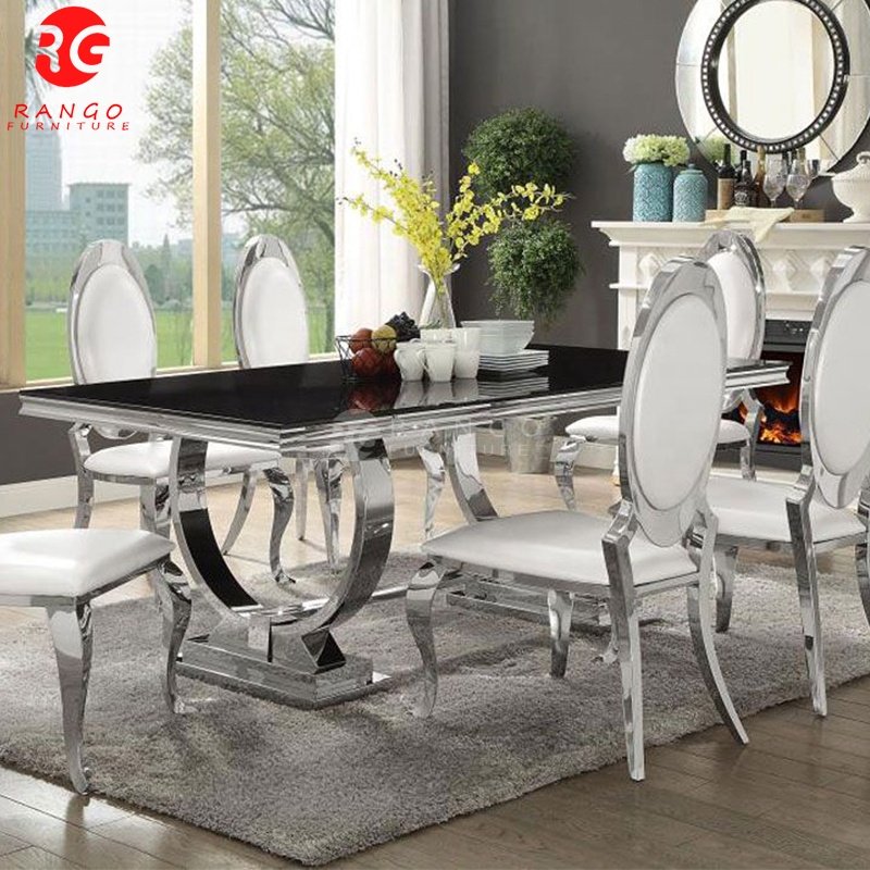 2024 Home dinning room furniture luxury dining table set chair modern dinning chairs sedia cucina UK restaurant table