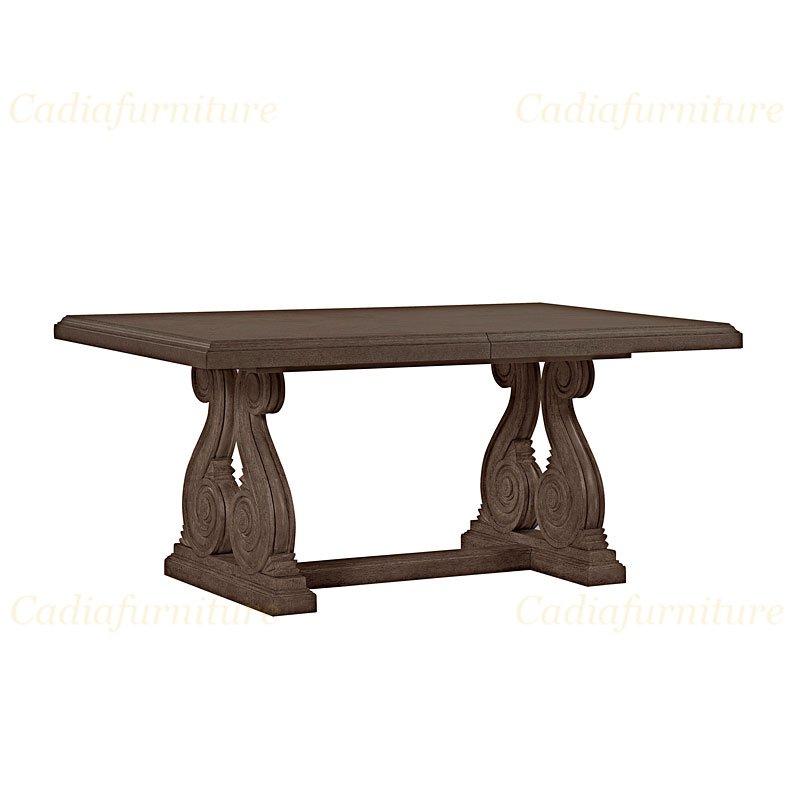 American country style solid wood structure wooden dining set european solid wood dining table with chairs