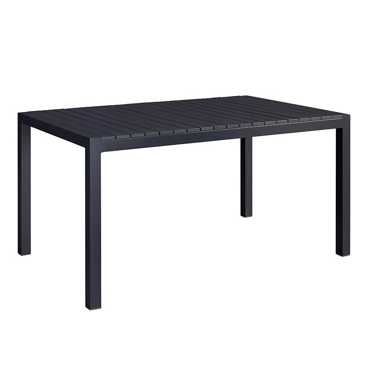 6 Piece patio furniture aluminum outdoor dining table set garden table and chairs