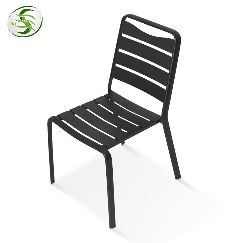 Fulin Chinese Modern Outdoor Patio Furniture Garden Aluminum 6 Seats Dining Table and Chairs Set