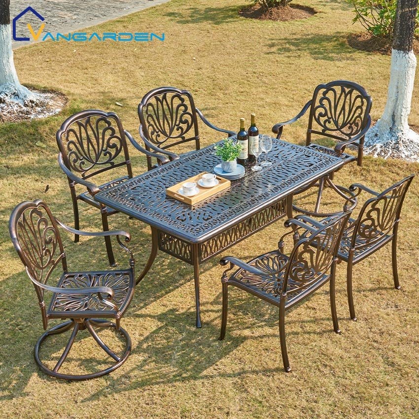 Long table used bar garden modern muebles de exterior outdoor furniture patio dining camping table set