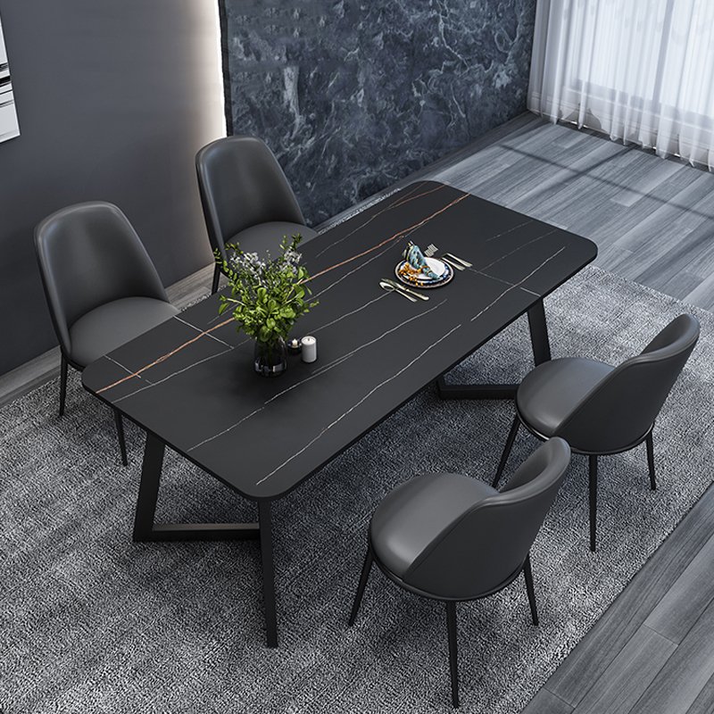 Factory Wholesale High Quality Dining Table Metal Furniture Marble Indoor Home Dining Table