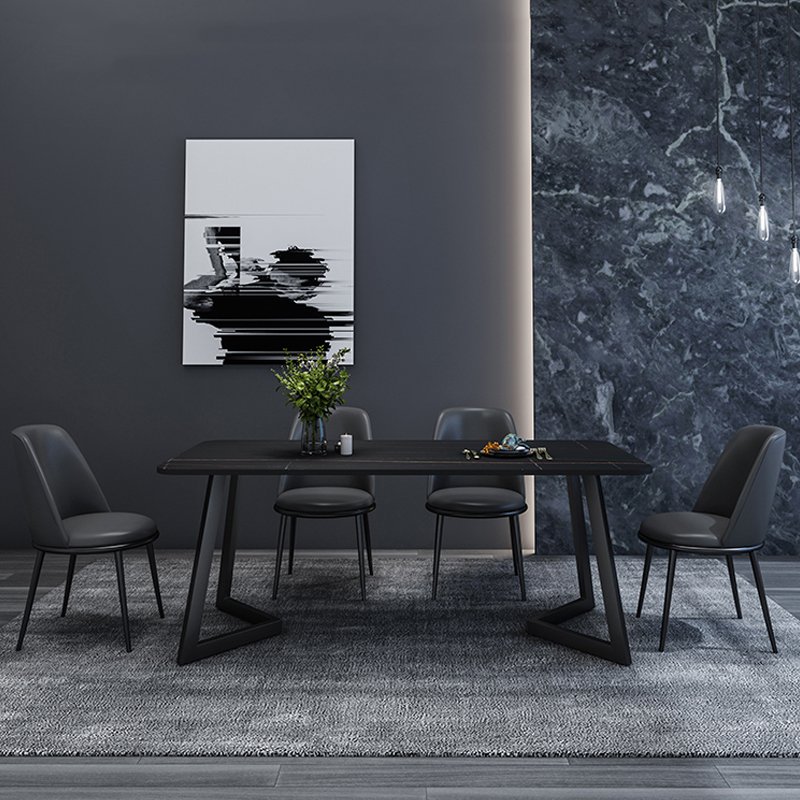 Factory Wholesale High Quality Dining Table Metal Furniture Marble Indoor Home Dining Table