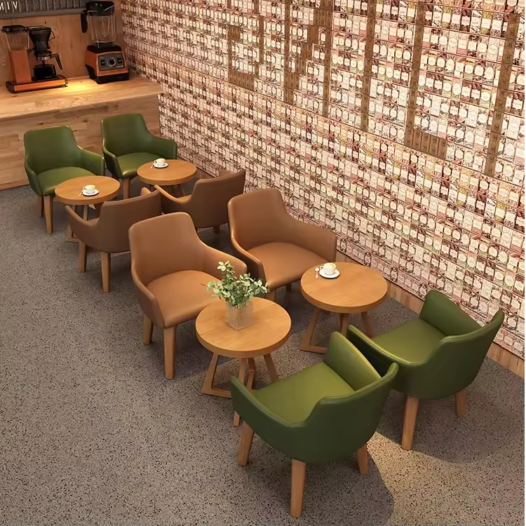 restaurant furniture chair coffee table dining table High quality restaurant sofa popular restaurant furniture
