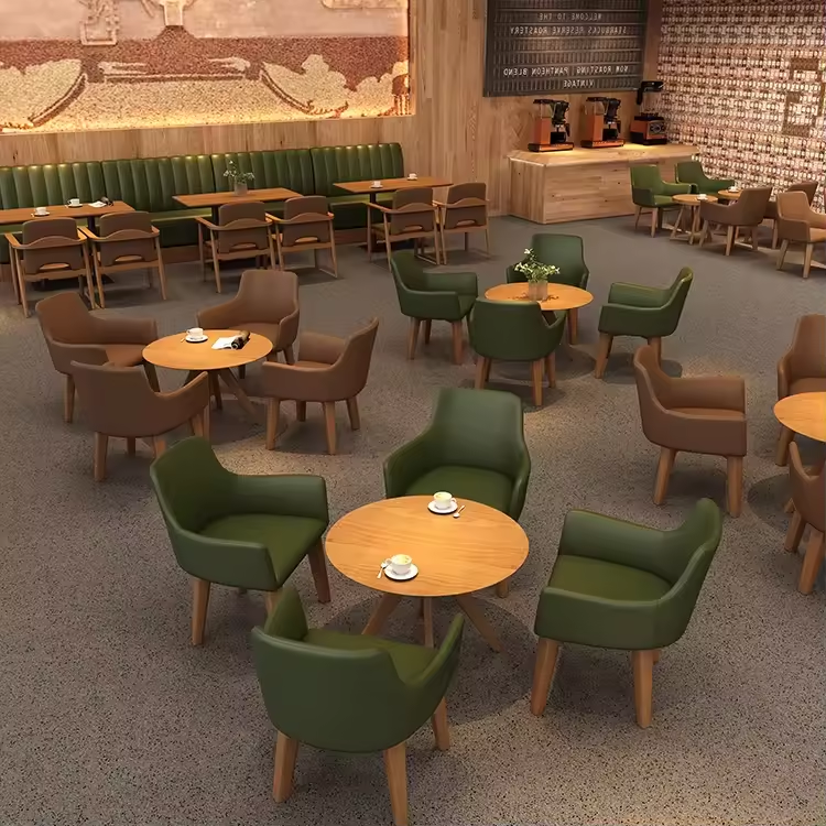 restaurant furniture chair coffee table dining table High quality restaurant sofa popular restaurant furniture