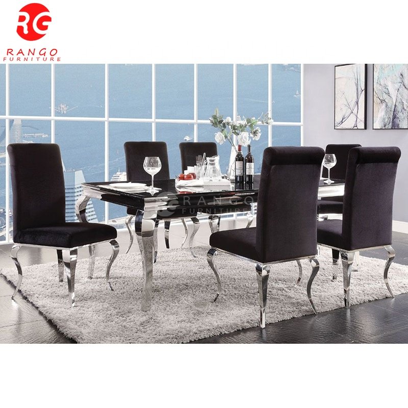 Gold 10 seater marble dining table dinette sets dining table and 10 chairs