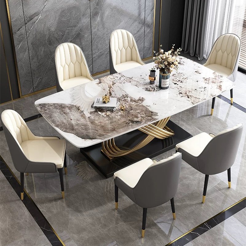 Modern Dining Room Set Modern Sintered Stone Dining Table Set For Home Furniture Dining Tables With Chairs