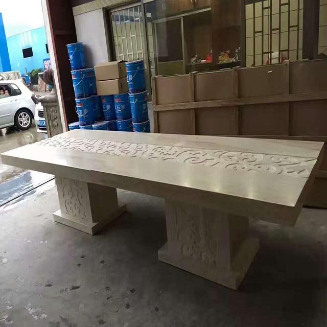 Concrete Dining Room Furniture 12 Seater Stone Marble Dining Table Home Furniture Modern Marble Dining Table Set