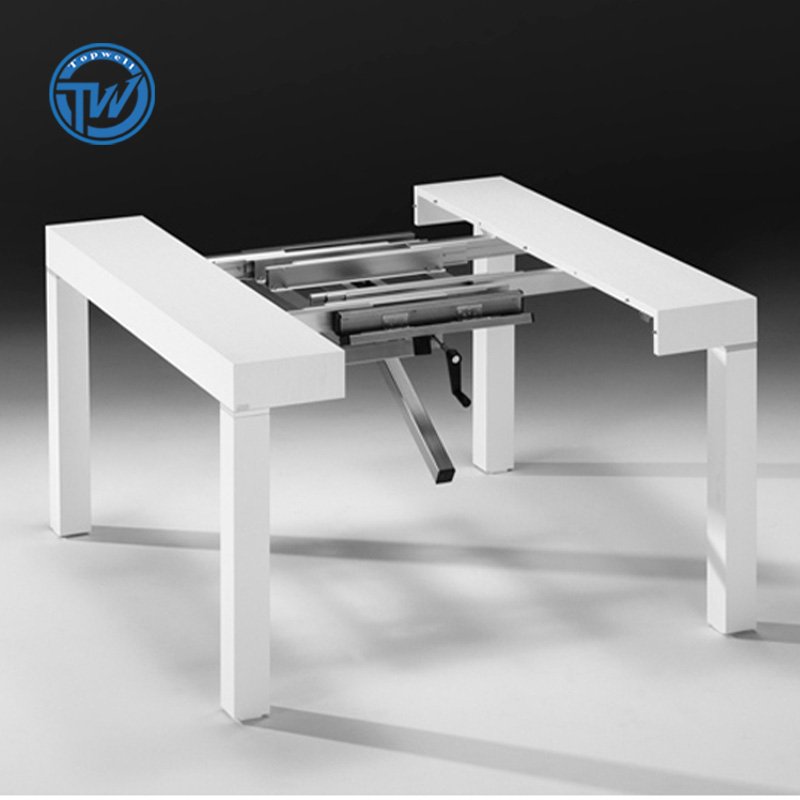 DT-2342 Topwell hot sale modern white high gloss mdf wedding dining table