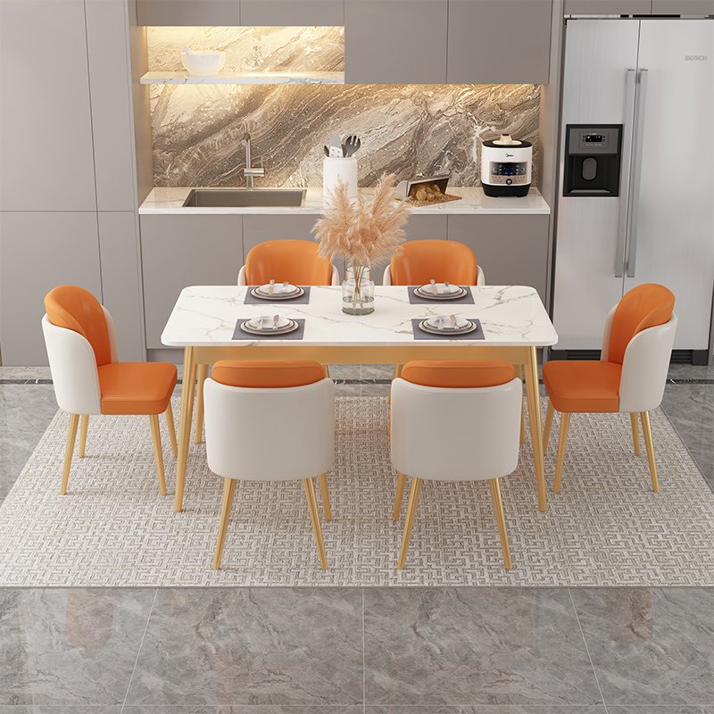 dinning table decoration stone furniture commercial kitchen table modern marble dining table
