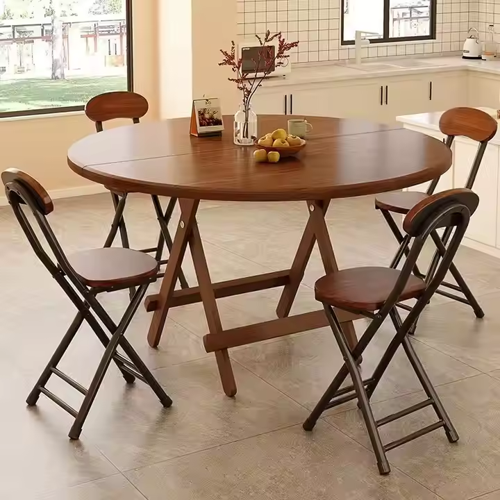 Customization Direct Deal Home Furniture Dining Kitchen Restaurant Folding Wooden Dinner Table for Dining Room