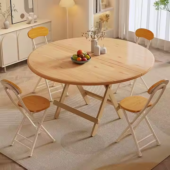 Customization Direct Deal Home Furniture Dining Kitchen Restaurant Folding Wooden Dinner Table for Dining Room