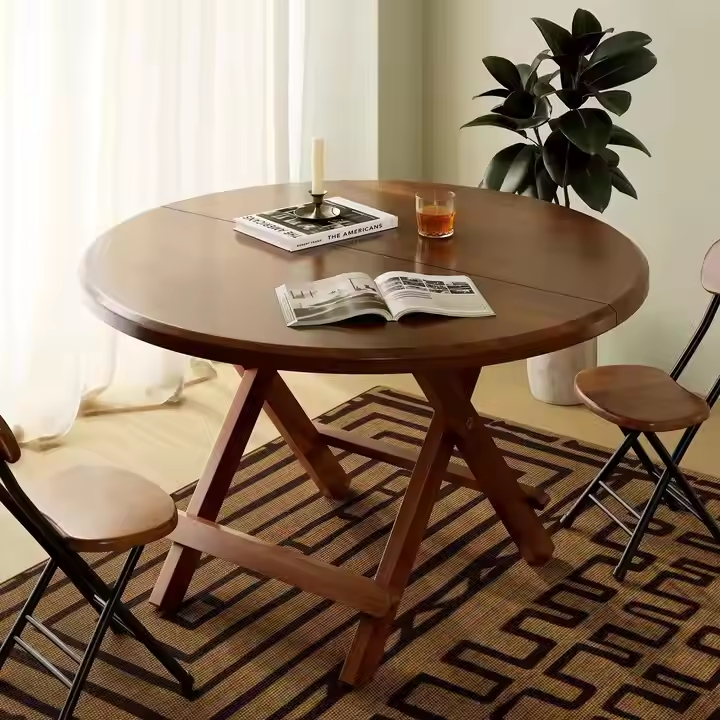 Customization Direct Deal Home Furniture Dining Kitchen Restaurant Folding Wooden Dinner Table for Dining Room
