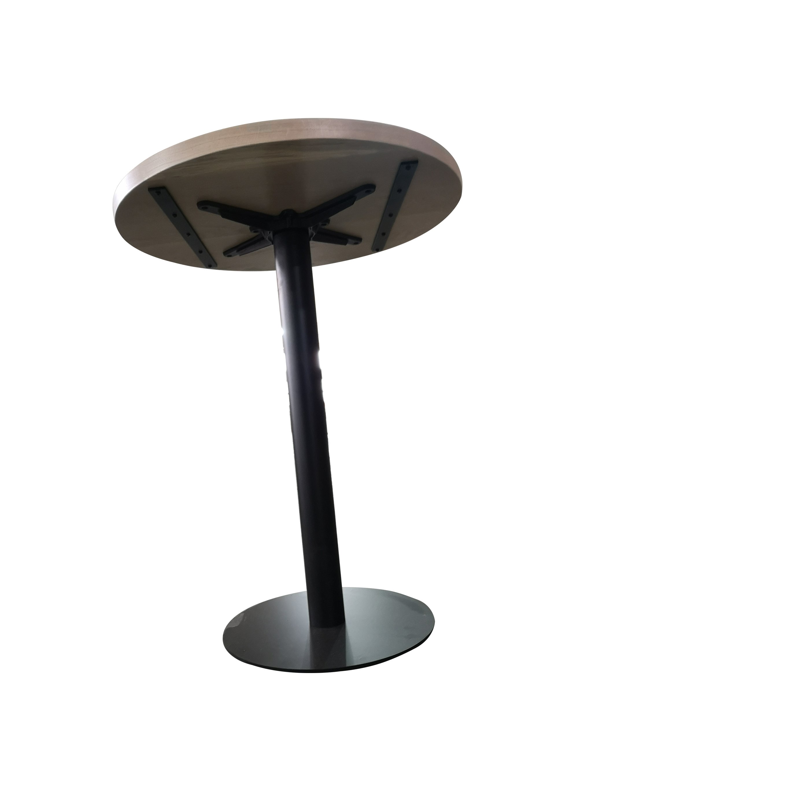 Hot Sale Solid Wood Metal Base Dining Table Coffee Table for Cafe and Restaurant