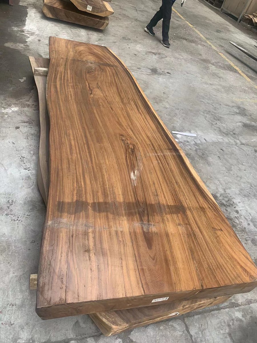 Luxury 16 person office room conference wooden table walnut solid wood dining table live edge wood slabs