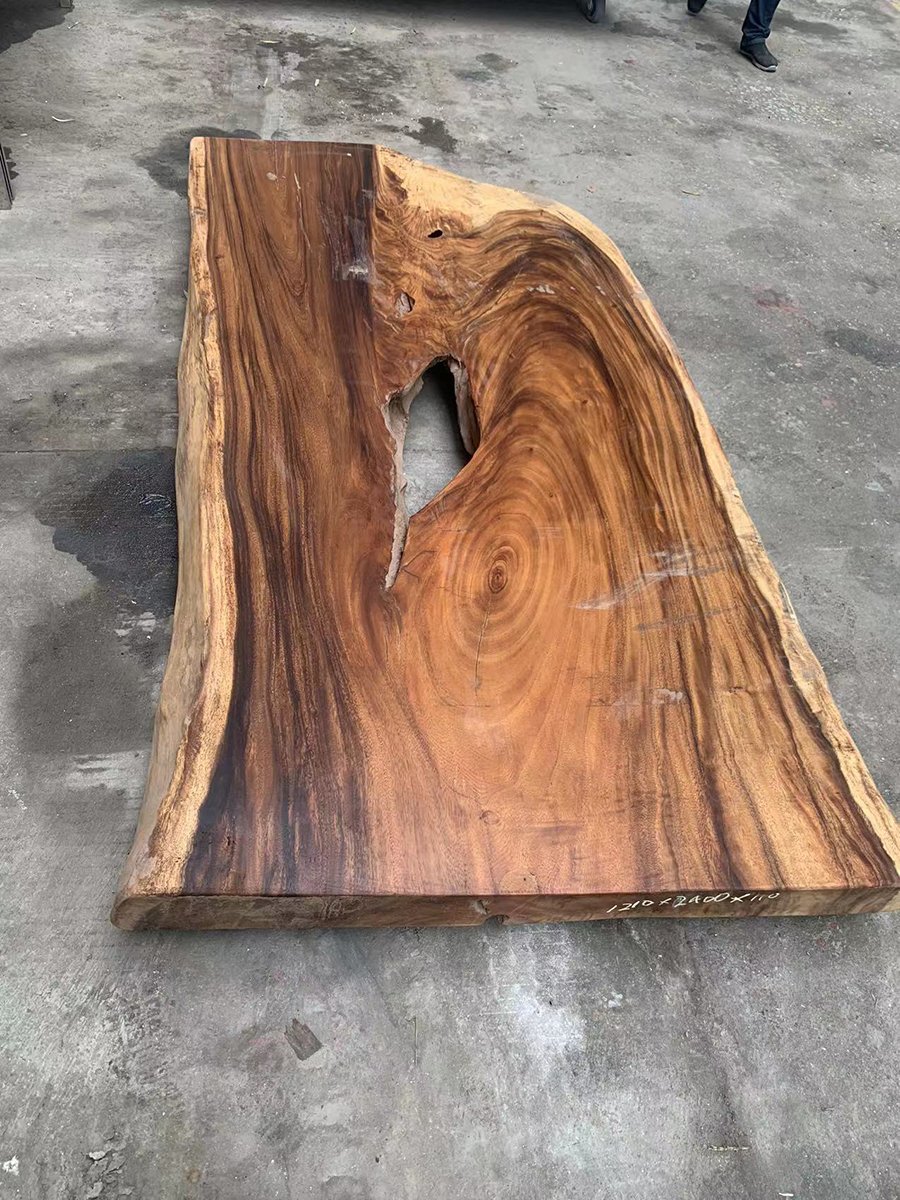 Luxury 16 person office room conference wooden table walnut solid wood dining table live edge wood slabs