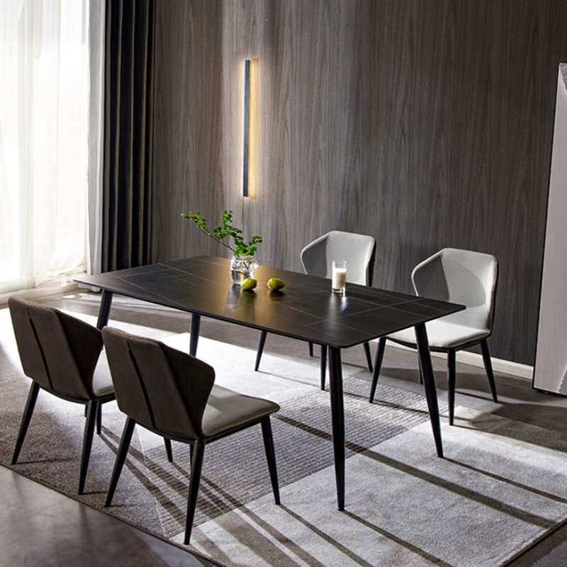 Dining Table Set and Chair Combination Coffee Table Factory Wholesale Scandinavian Marble Dining Room Furniture Home Furniture