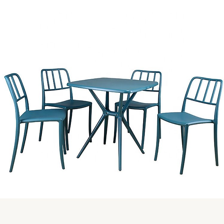 Dining Table Coffee Chatting Table Creative New Solid PP Material with Assemble set Design Table for Home furniture