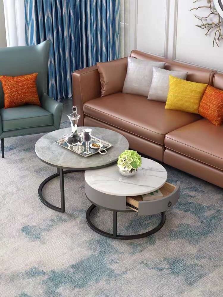 Leg Dining Table Dining Tables Sets Stainless Steel Marble Stone Top Metal with Chairs Diningroomsets Modern Luxury Business Gua