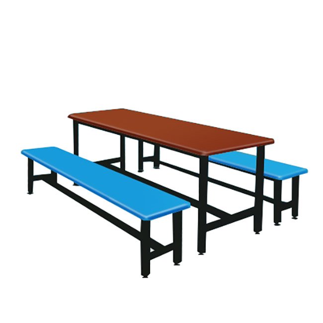 Premium Quality 6 Feet Canteen Bench Set Restaurant Furniture No Mail Packing Food Court Use For Dining Use