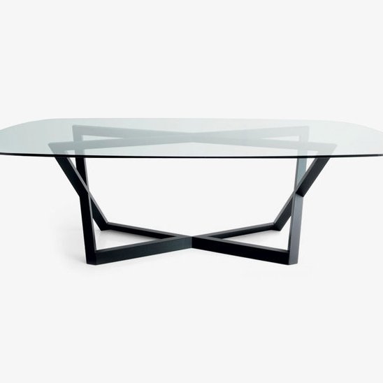 American Ash Solid Wood Dining Table Tempered Glass Top