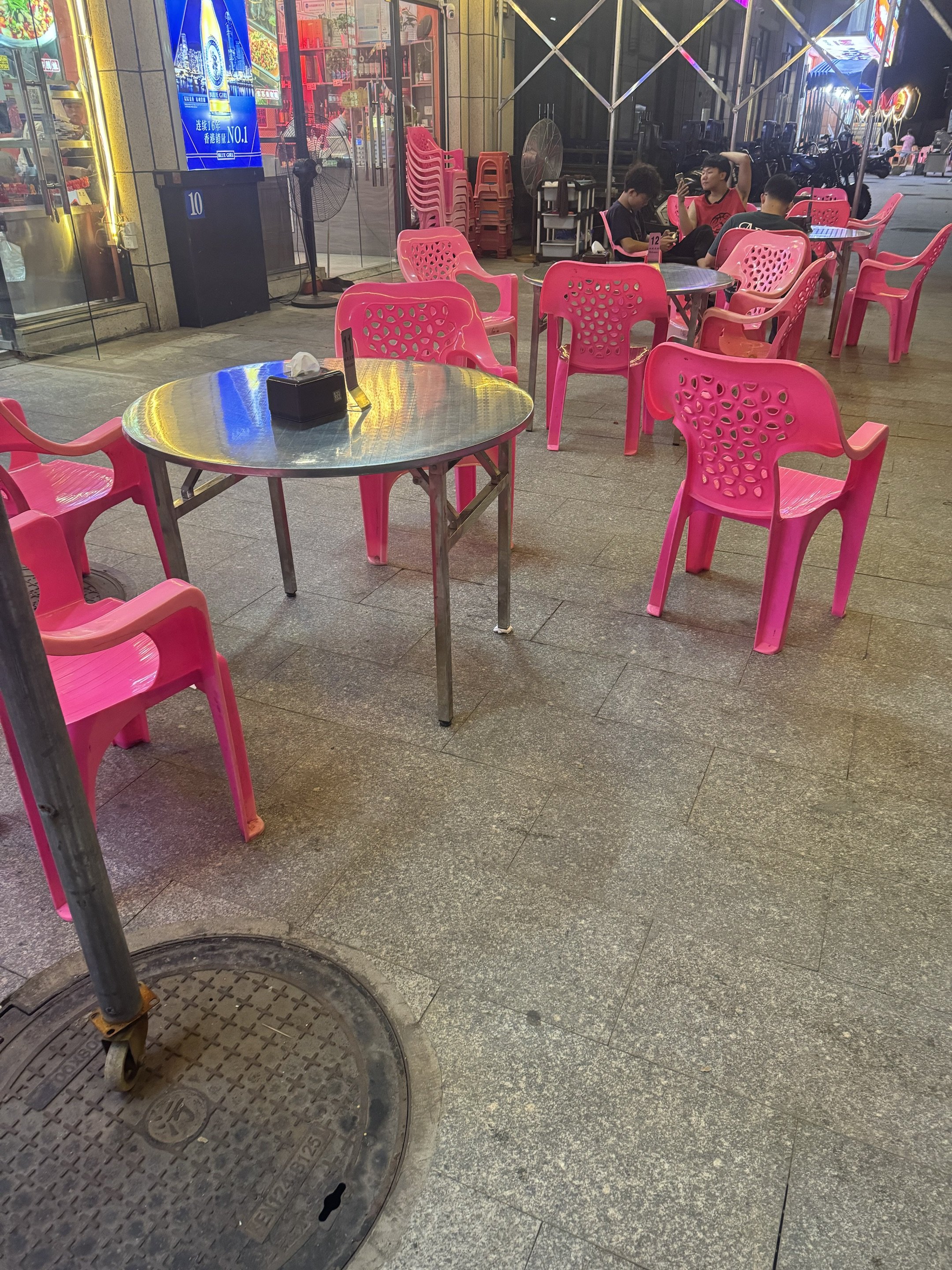 Portable outdoor stainless steel folding work table household kitchen bbq dining table night market push stall table