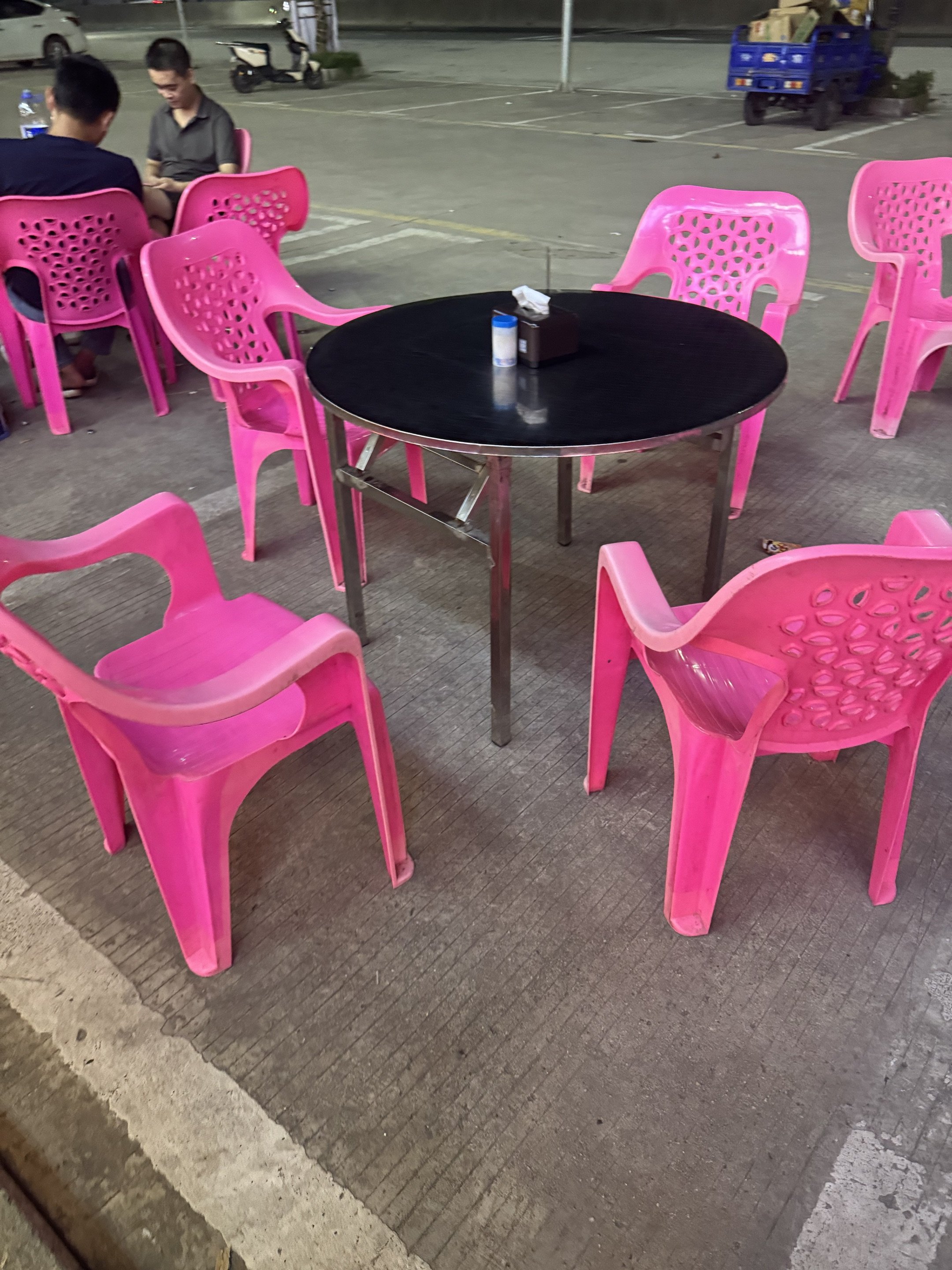Portable outdoor stainless steel folding work table household kitchen bbq dining table night market push stall table